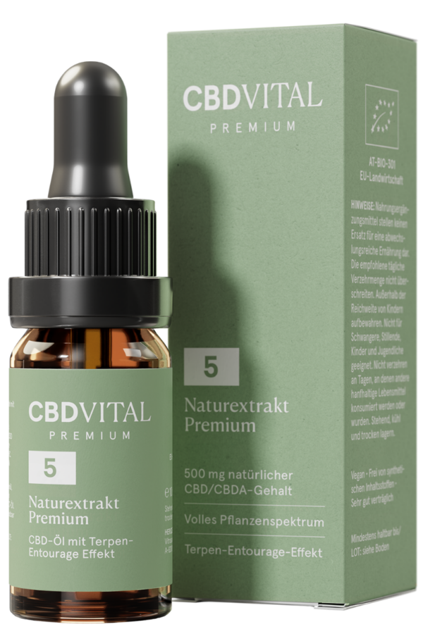 CBD VITAL CBD Naturextrakt PREMIUM Öl 5%